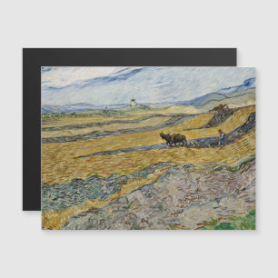 Vincent van Gogh, afgesloten veld met ploegman Magnetische Uitnodiging