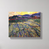 Vincent van Gogh - afgesloten veld met stijgende z Canvas Afdruk (Voorkant)