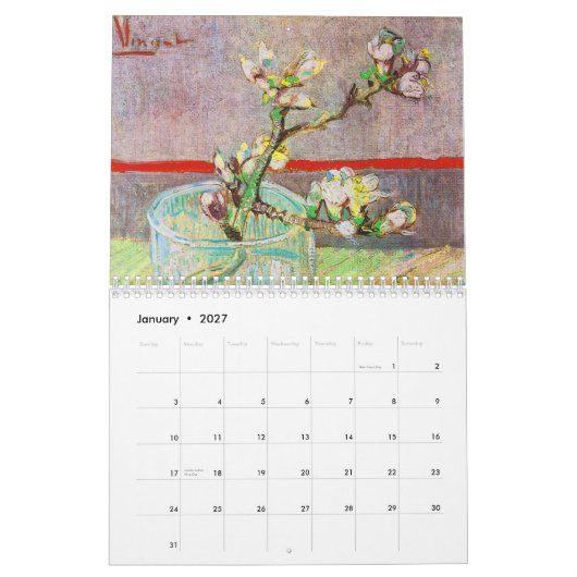 Vincent Van Gogh Agenda 2011 Kalender (Jan 2027)