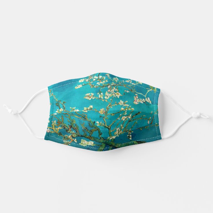 Vincent Van Gogh Almandelbloesem bloemen kunst Stoffen Mondkapje | Zazzle.nl