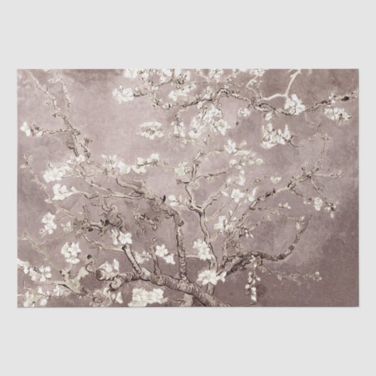 Vincent Van Gogh Almond Blosbezige Tissuepapier (Voorkant)
