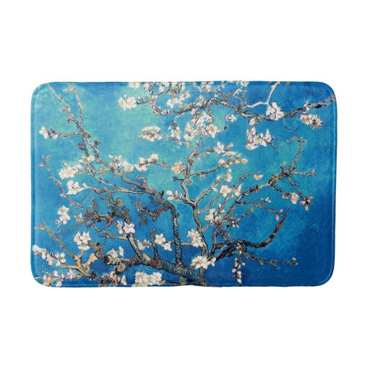 Vincent Van Gogh Almond Blossom Bright Turquoise Badmat (Voorkant)