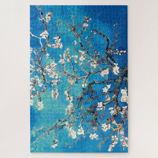 Vincent Van Gogh Almond Blossom Bright Turquoise Legpuzzel (Verticaal)