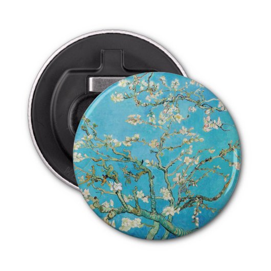 Vincent van Gogh - Almond Blossom Button Flesopener (Voorkant)