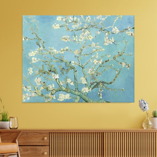 Vincent van Gogh - Almond Blossom Canvas Afdruk (Insitu (Woonkamer))