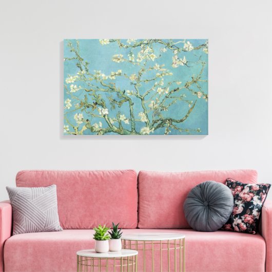 Vincent van Gogh - Almond Blossom Canvas Afdruk (Insitu (Woonkamer))