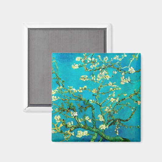 Vincent Van Gogh Almond Blossom Fine Art Magnet (Voorkant / Achterkant)