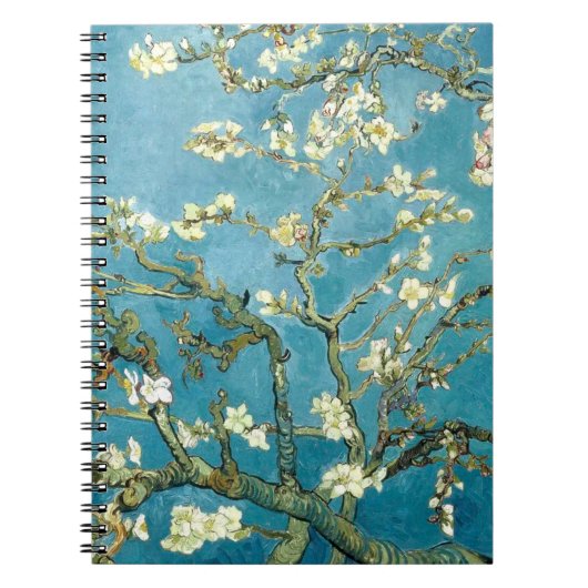 Vincent Van Gogh Almond blossom Floral art spiral Notitieboek (Voorkant)