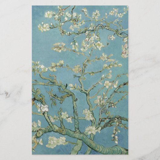 Vincent Van Gogh Almond Blossom Floral Painting Briefpapier (Voorkant)