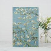 Vincent Van Gogh Almond Blossom Floral Painting Briefpapier (Staand voorkant)