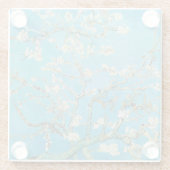 Vincent van Gogh - Almond Blossom Glazen Onderzetter (Achterkant)
