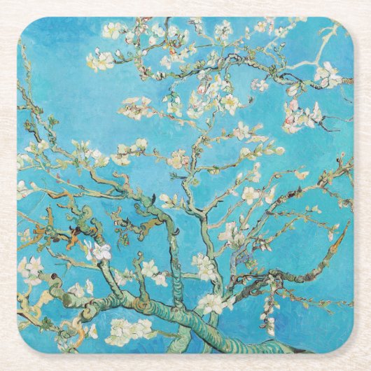 Vincent van Gogh - Almond Blossom Kartonnen Onderzetters (Voorkant)