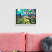 Vincent van Gogh Almond Blossom Landschap Uitzicht Canvas Afdruk (Insitu (Woonkamer))