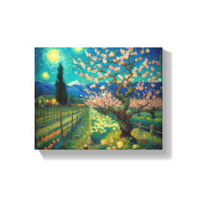 Vincent van Gogh Almond Blossom Landschap Uitzicht