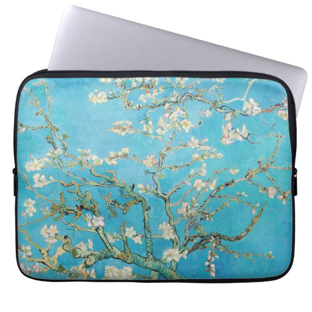 Vincent van Gogh - Almond Blossom Laptop Sleeve (Voorkant)