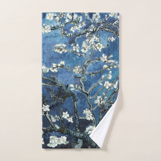 Vincent Van Gogh Almond Blossom Navy Blue Bad Handdoek (Handdoek)