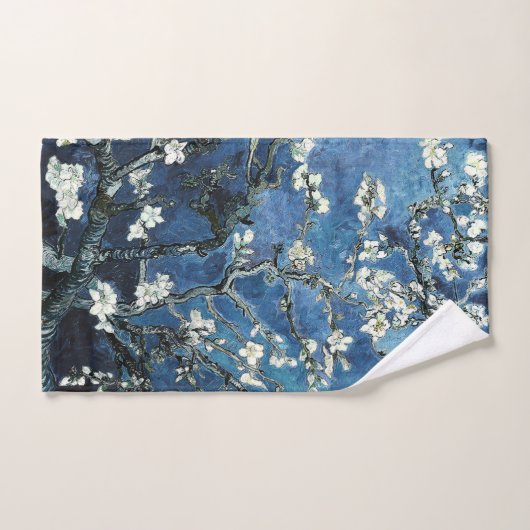 Vincent Van Gogh Almond Blossom Navy Blue Bad Handdoek (Handdoek)
