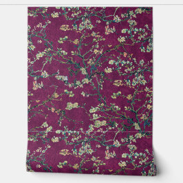 Vincent Van Gogh Almond Blossom on Mulberry Purple Behang