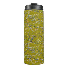 Vincent Van Gogh Almond Blossom on Oregano Green Thermosbeker