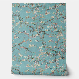 Vincent Van Gogh Almond Blossom on Robin Egg Blue Behang
