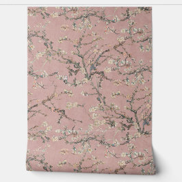 Vincent Van Gogh Almond Blossom on Rose Pink Behang