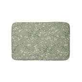 Vincent Van Gogh Almond Blossom on Sage Green Badmat (Voorkant)