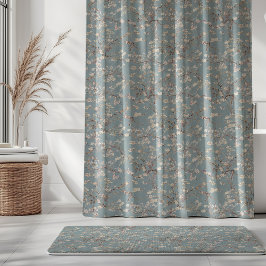 Vincent Van Gogh Almond Blossom on Slate Blue Douchegordijn