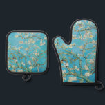 Vincent van Gogh - Almond Blossom Ovenwant & Pannenlap Set<br><div class="desc">Amandelbloesem / takken met amandelbloesem - Vincent van Gogh,  Olieverf op doek,  1890</div>