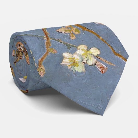 Vincent Van Gogh Almond Blossom Painting Stropdas (Opgerold)