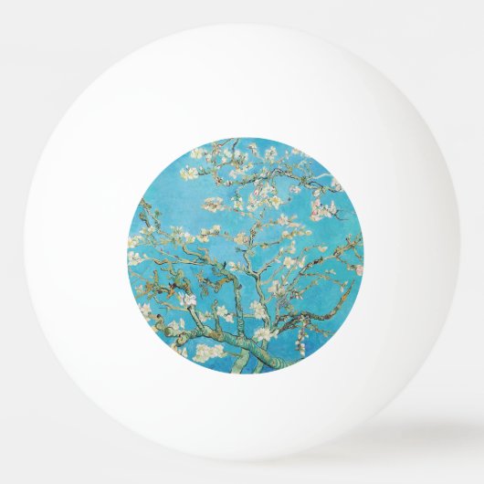 Vincent van Gogh - Almond Blossom Pingpongbal (Achterkant)