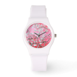 Vincent Van Gogh Almond Blossom Pink Watch Horloge
