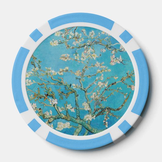 Vincent van Gogh - Almond Blossom Poker Chips (Achterkant)