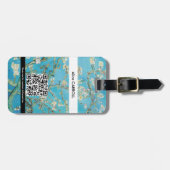 Vincent van Gogh - Almond Blossom - QR-code Bagagelabel (Voorkant horizontaal)