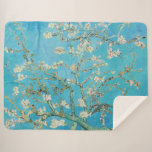 Vincent van Gogh - Almond Blossom Sherpa Deken<br><div class="desc">Amandelbloesem / takken met amandelbloesem - Vincent van Gogh,  Olieverf op doek,  1890</div>