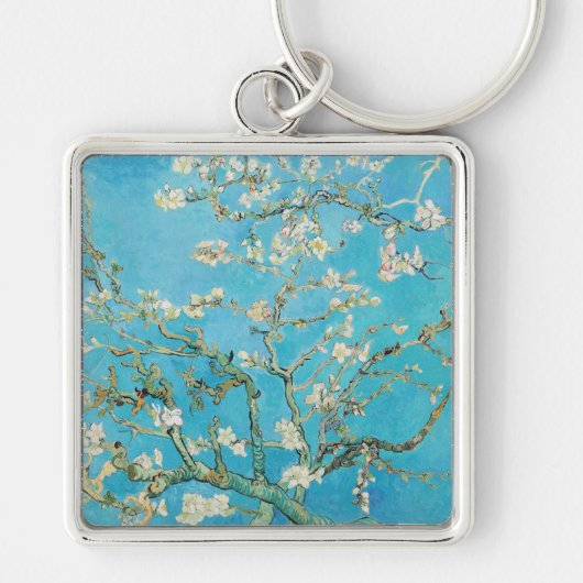 Vincent van Gogh - Almond Blossom Sleutelhanger (Voorkant)