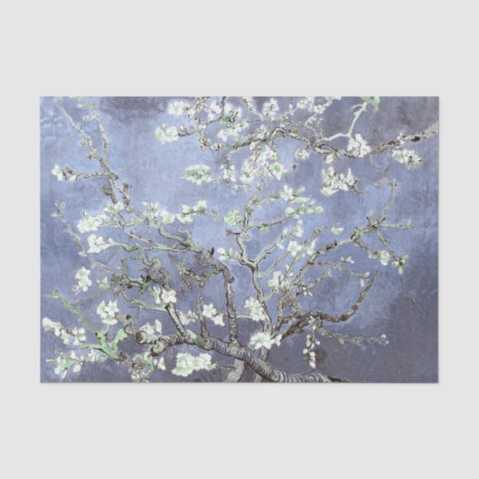 Vincent Van Gogh Almond Blossom Steel Blue Tissuepapier (Voorkant)