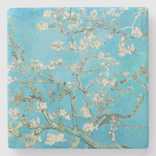 Vincent van Gogh - Almond Blossom Stenen Onderzetter (Voorkant)