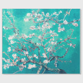 Vincent Van Gogh Almond Blossom Turquoise Cadeaupapier (Vlak)