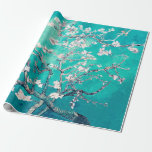 Vincent Van Gogh Almond Blossom Turquoise Cadeaupapier<br><div class="desc">Turquoise amandelbloesems Cadeaus voor bruiloftsfeest, Baby shower of lentefeest: Vier uw speciale gelegenheden met de betoverende schoonheid van Vincent Van Gogh's amandelbloesems. Onze Turquoise Amandelbloesems Cadeaus zijn de perfecte tekenen van waardering voor uw bruiloftsfeest, baby shower of lentefeestgasten. Elk geschenk toont het iconische kunstwerk tegen een achtergrond van levendige turquoise...</div>