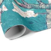 Vincent Van Gogh Almond Blossom Turquoise Cadeaupapier (Rol Hoek)