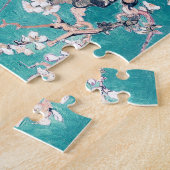 Vincent Van Gogh Almond Blossom Turquoise Legpuzzel (Zijkant)