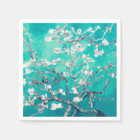 Vincent Van Gogh Almond Blossom Turquoise