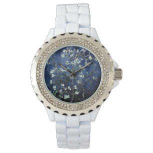 Vincent Van Gogh Almond Blossom Watch Dark Blue Horloge