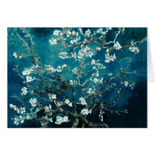 Vincent Van Gogh Almond Blossoms Dark Blauwgroen