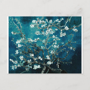 Vincent Van Gogh Almond Blossoms Dark Blauwgroen Briefkaart