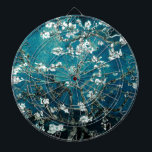 Vincent Van Gogh Almond Blossoms Dark Blauwgroen Dartbord<br><div class="desc">Artiest: Vincent Van Gogh Titel: Almond Blossom veranderde kleur</div>