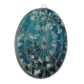 Vincent Van Gogh Almond Blossoms Dark Blauwgroen Dartbord (Voorkant Links)