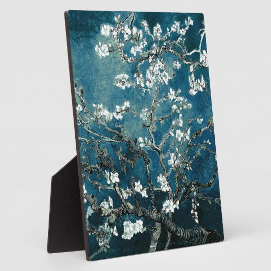 Vincent Van Gogh Almond Blossoms Dark Blauwgroen Fotoplaat (Zijkant)