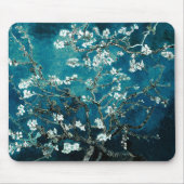Vincent Van Gogh Almond Blossoms Dark Blauwgroen Muismat (Voorkant)