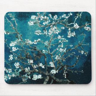 Vincent Van Gogh Almond Blossoms Dark Blauwgroen Muismat
